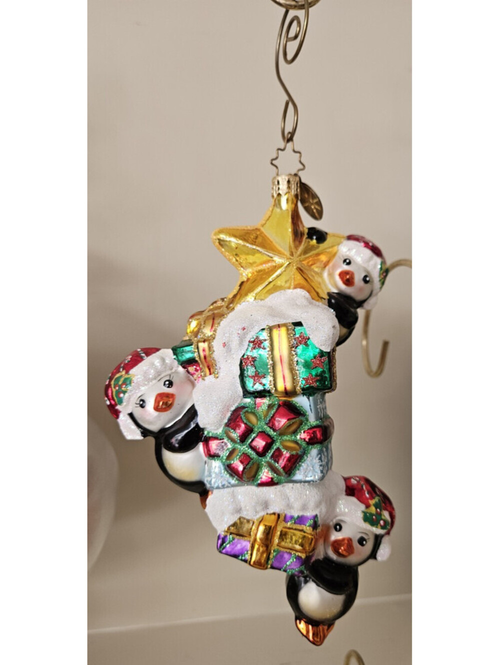 Christopher Radko Pennie Star 3 Penguins Gifts Christmas Ornament Human Rights